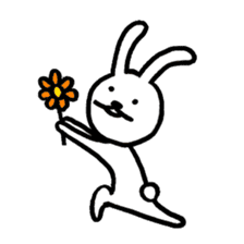 Expressionless bunny sticker #5278349