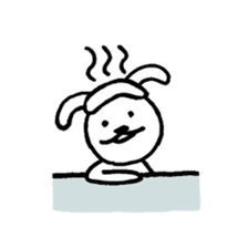 Expressionless bunny sticker #5278350