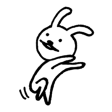 Expressionless bunny sticker #5278351