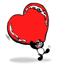 a panda with strength sticker #5278532