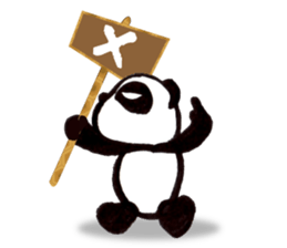 a panda with strength sticker #5278535