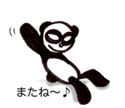 a panda with strength sticker #5278544