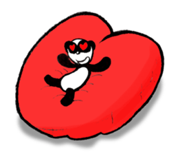 a panda with strength sticker #5278548