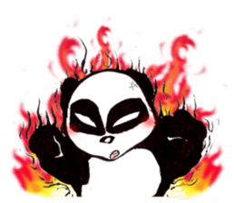 a panda with strength sticker #5278550