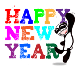 a panda with strength sticker #5278554