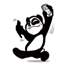 a panda with strength sticker #5278555