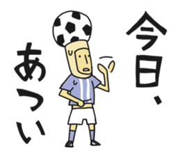 Soccer ball man sticker #5278742