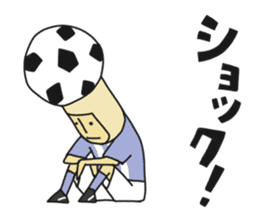 Soccer ball man sticker #5278755