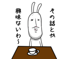 Personality is bad Mr.Rabbit sticker #5278879