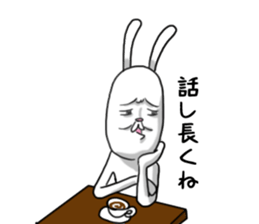 Personality is bad Mr.Rabbit sticker #5278887