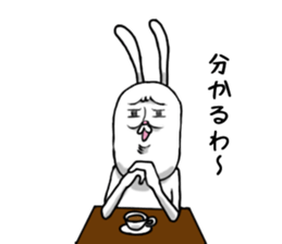 Personality is bad Mr.Rabbit sticker #5278889