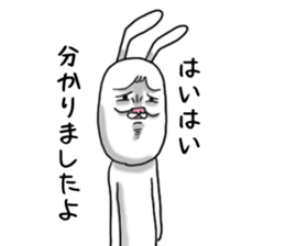 Personality is bad Mr.Rabbit sticker #5278911