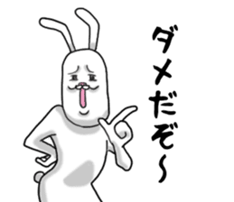 Personality is bad Mr.Rabbit sticker #5278913