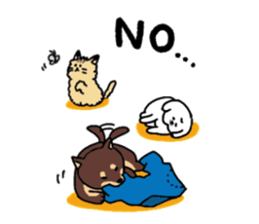 Gintaro of a white Pekingese dog sticker #5278933