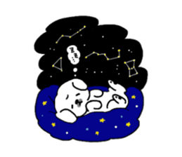 Gintaro of a white Pekingese dog sticker #5278953