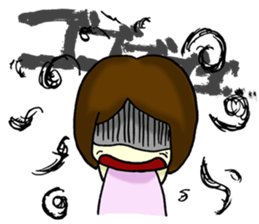 The girl's feeling that I'm a virgin sticker #5279466