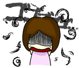 The girl's feeling that I'm a virgin sticker #5279466