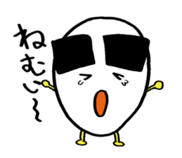 Egg of the thick eyebrows sticker #5279477