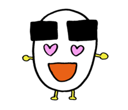 Egg of the thick eyebrows sticker #5279486