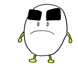 Egg of the thick eyebrows sticker #5279490