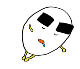 Egg of the thick eyebrows sticker #5279491