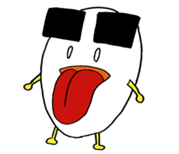 Egg of the thick eyebrows sticker #5279492