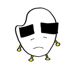 Egg of the thick eyebrows sticker #5279494