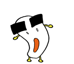 Egg of the thick eyebrows sticker #5279498