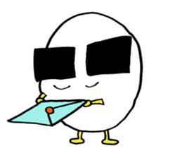 Egg of the thick eyebrows sticker #5279499