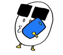 Egg of the thick eyebrows sticker #5279501