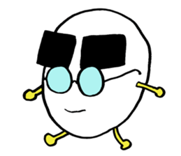 Egg of the thick eyebrows sticker #5279502