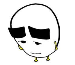 Egg of the thick eyebrows sticker #5279508