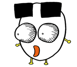 Egg of the thick eyebrows sticker #5279512