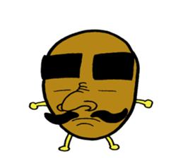 Egg of the thick eyebrows sticker #5279514