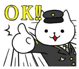 Cute cat conductor sticker #5280320