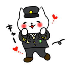 Cute cat conductor sticker #5280326