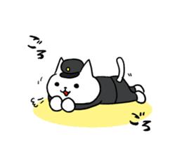 Cute cat conductor sticker #5280340