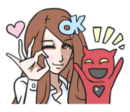 AsB - Gee (The Hand Doll Girl) sticker #5280681