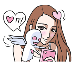 AsB - Gee (The Hand Doll Girl) sticker #5280684