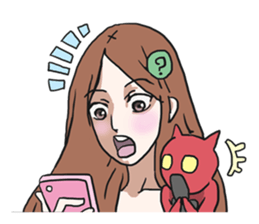 AsB - Gee (The Hand Doll Girl) sticker #5280685