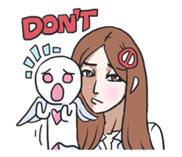 AsB - Gee (The Hand Doll Girl) sticker #5280686