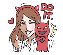 AsB - Gee (The Hand Doll Girl) sticker #5280687