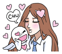 AsB - Gee (The Hand Doll Girl) sticker #5280688