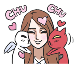 AsB - Gee (The Hand Doll Girl) sticker #5280690