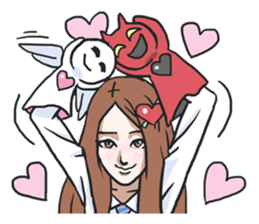 AsB - Gee (The Hand Doll Girl) sticker #5280691