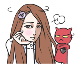 AsB - Gee (The Hand Doll Girl) sticker #5280693