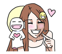 AsB - Gee (The Hand Doll Girl) sticker #5280694