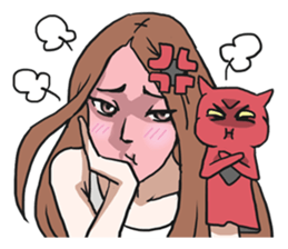 AsB - Gee (The Hand Doll Girl) sticker #5280695