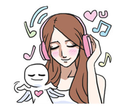 AsB - Gee (The Hand Doll Girl) sticker #5280696