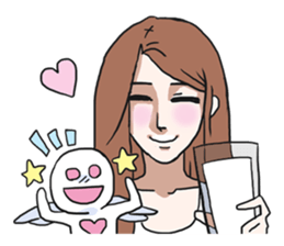 AsB - Gee (The Hand Doll Girl) sticker #5280698